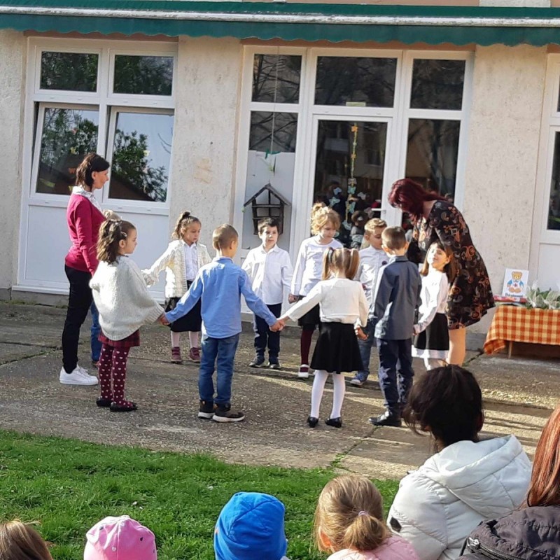 A kisgyermekek műsort adtak a rendezvényen Fotó: óvoda