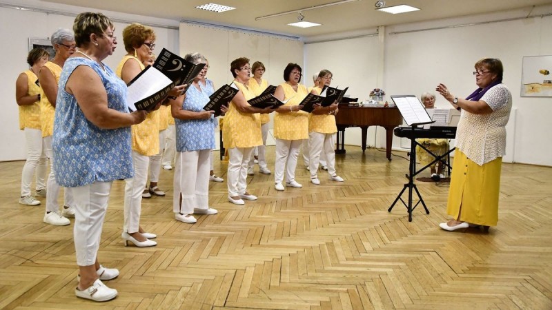 A Jubilate Nőikar telt ház előtt énekelte a legnépszerűbb slágereket  Fotó: Györkös József / Forrás:  Napló