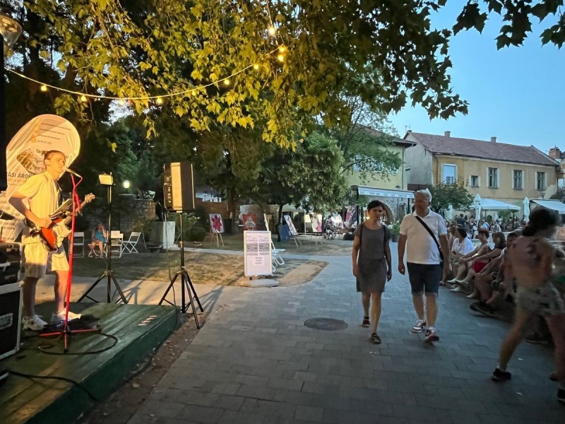 Nyári koncert a Malom-tó partján. Idén a korábbinál több vendég érkezett a városba Fotó: archív / Forrás:  Napló