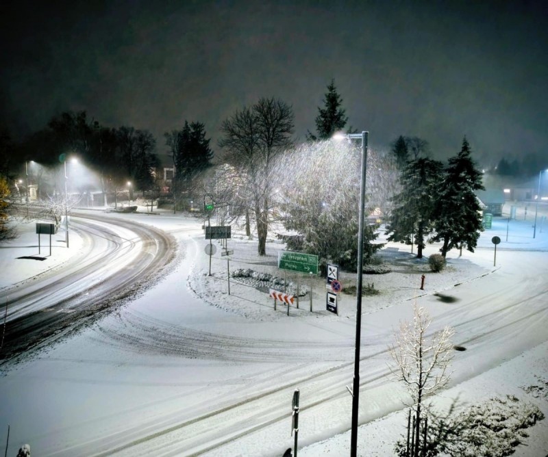 Zirc is behavazott szombat hajnalra Fotó: olvasó