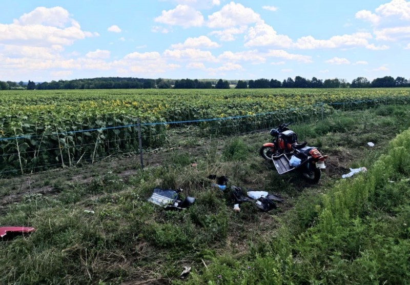 Balesetet szenvedett egy motoros Noszlop és Bakonypölöske között.  Forrás: Ajkamentők